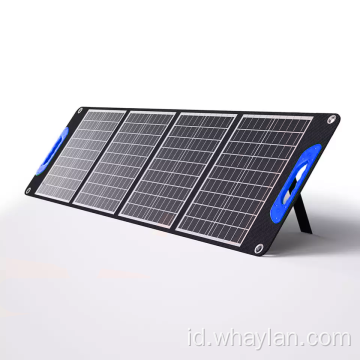 Panel surya lipat 200W untuk pengisian baterai luar ruangan